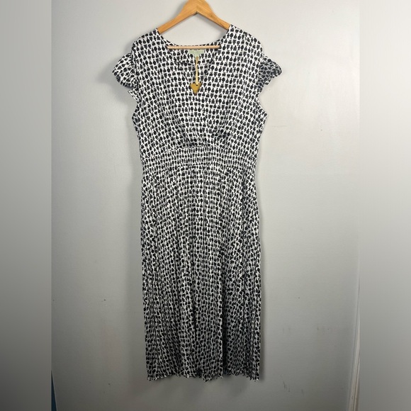 Ryegrass Flutter Sleeve Blouson Dress - Perfume bottle Print - Womens XL - NEW - Picture 4 of 10